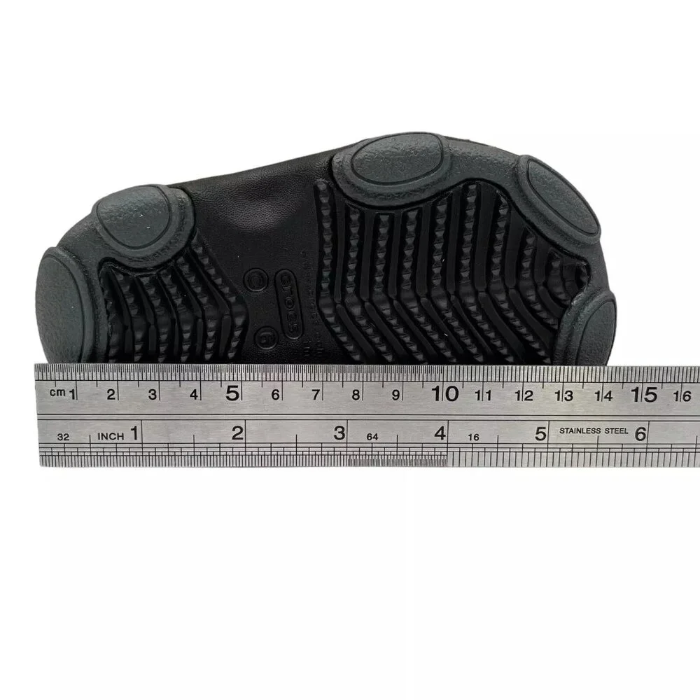 Crocs Baby/Toddler‎ Boys Fisherman Sandals Size 6 Black Closed Toe Slip-on